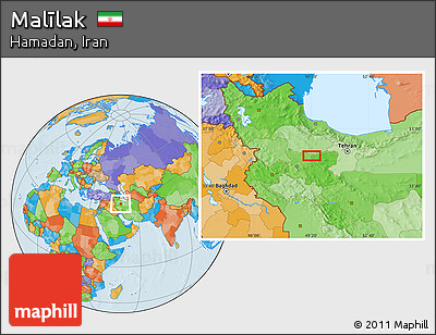 Political Location Map of Malīlak