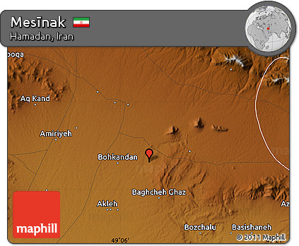 Physical Map of Mesīnak