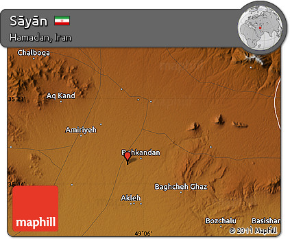 Physical Map of Sāyān
