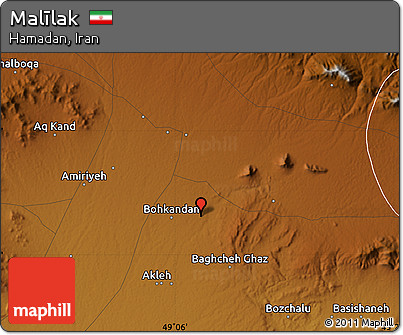 Physical Map of Malīlak