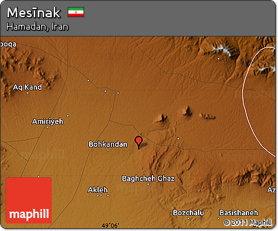 Physical Map of Mesīnak