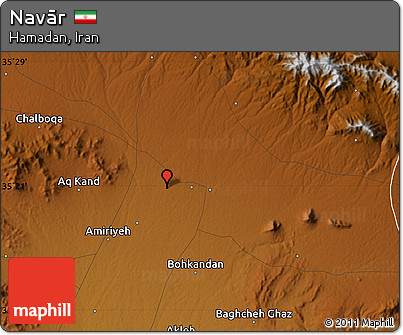 Physical Map of Navār