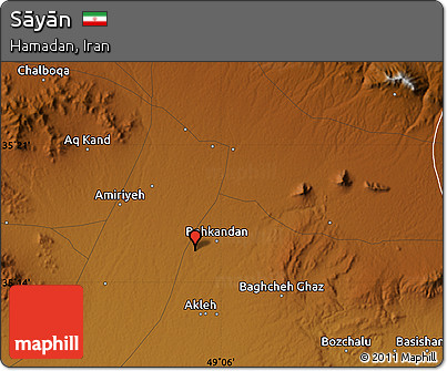Physical Map of Sāyān
