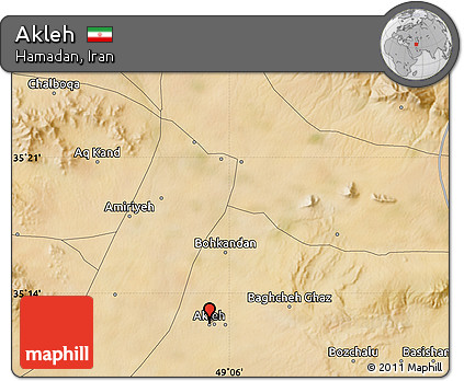 Satellite Map of Akleh