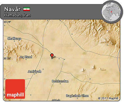 Satellite Map of Navār