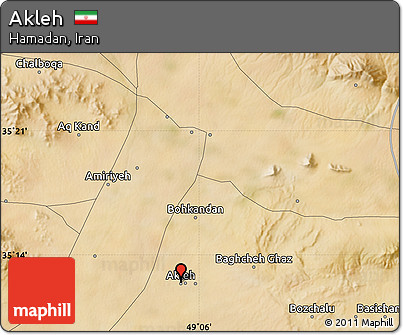 Satellite Map of Akleh