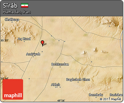 Satellite Map of Sīrāb