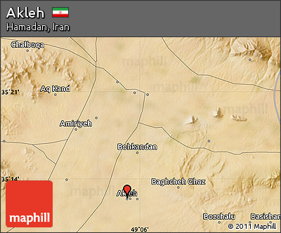 Satellite Map of Akleh