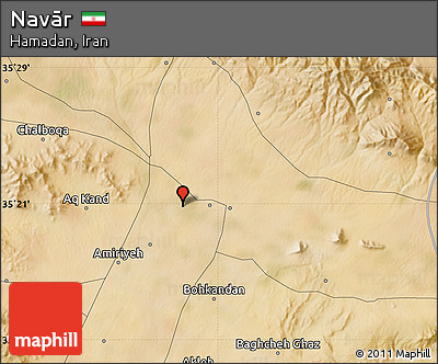 Satellite Map of Navār