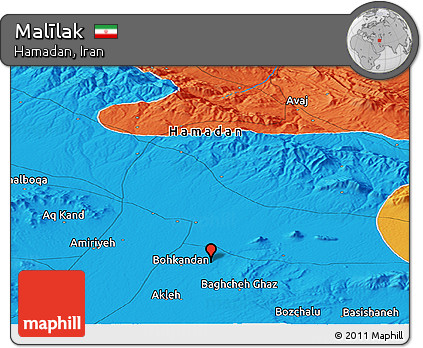 Political Panoramic Map of Malīlak