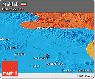 Political Panoramic Map of Malīlak