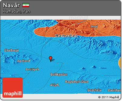 Political Panoramic Map of Navār