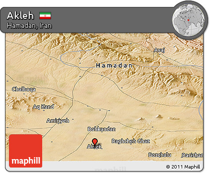 Satellite Panoramic Map of Akleh