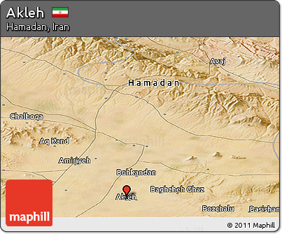 Satellite Panoramic Map of Akleh