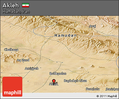 Satellite Panoramic Map of Akleh