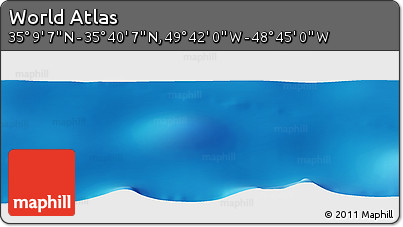 Physical Panoramic Map of the Area around 35° 24' 37" N, 49° 13' 30" W