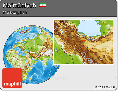 Physical Location Map of Ma'mūnīyeh