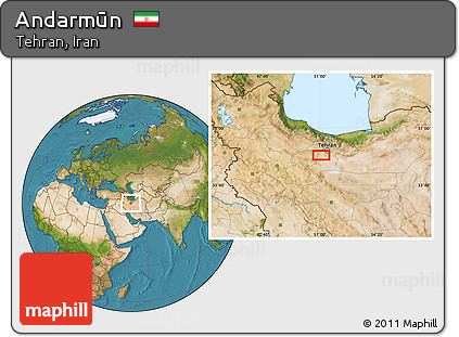 Satellite Location Map of Andarmūn
