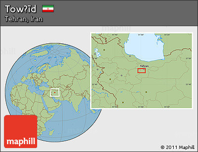 Savanna Style Location Map of Towḩīd