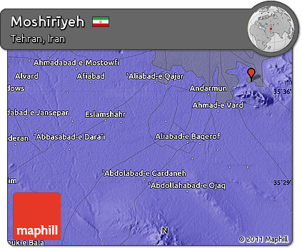 Political Map of Moshīrīyeh