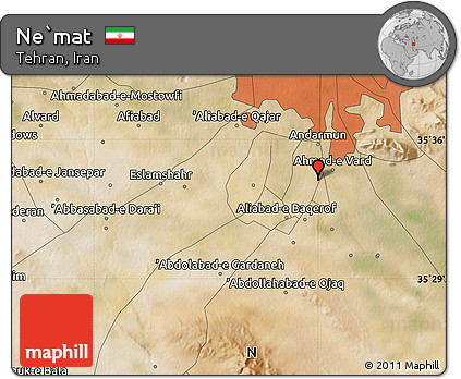 Satellite Map of Ne`mat