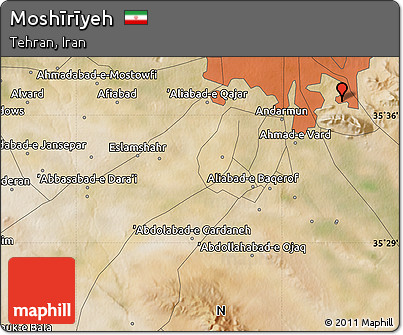 Satellite Map of Moshīrīyeh