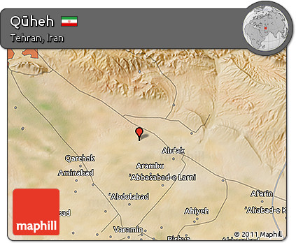 Satellite 3D Map of Qūheh