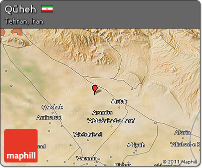 Satellite 3D Map of Qūheh
