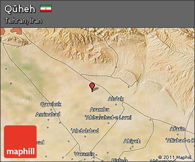 Satellite 3D Map of Qūheh
