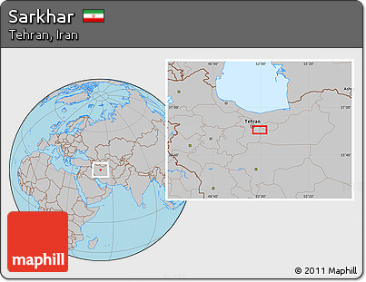 Gray Location Map of Sarkhar