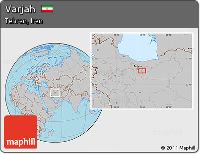 Gray Location Map of Varjah