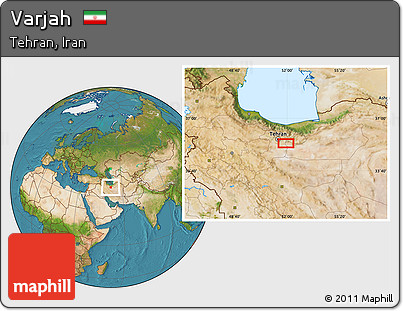 Satellite Location Map of Varjah
