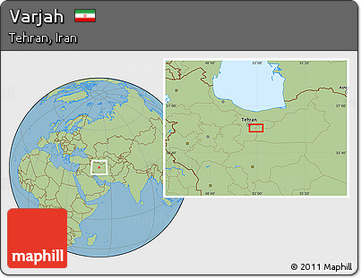 Savanna Style Location Map of Varjah