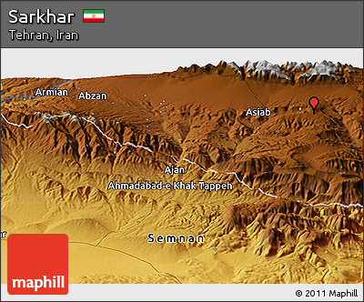 Physical Panoramic Map of Sarkhar