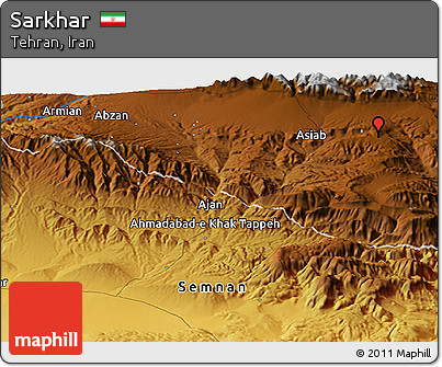 Physical Panoramic Map of Sarkhar