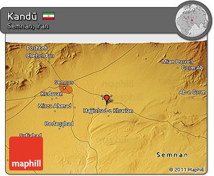 Physical 3D Map of Kandū