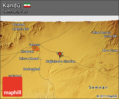 Physical 3D Map of Kandū