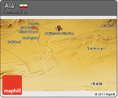 Physical Panoramic Map of `Alā'