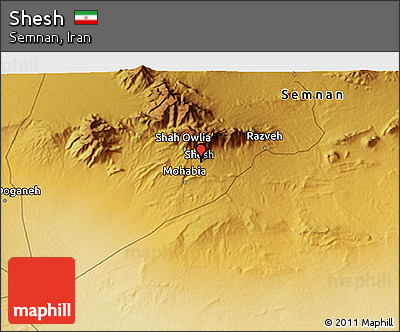 Physical 3D Map of Shesh