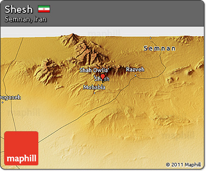 Physical 3D Map of Shesh