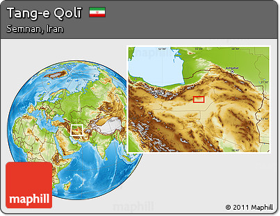 Physical Location Map of Tang-e Qolī