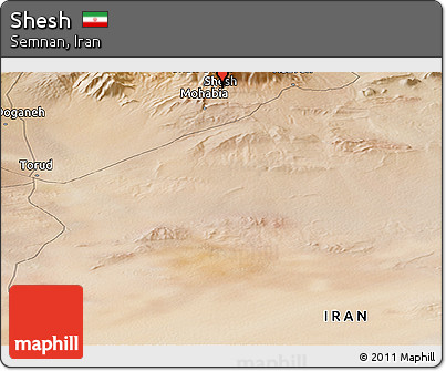 Satellite Panoramic Map of Shesh