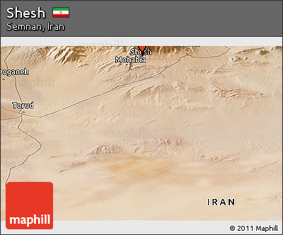 Satellite Panoramic Map of Shesh