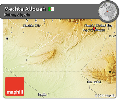 Physical Map of Mechta Allouah