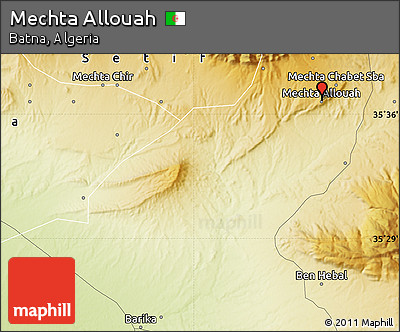 Physical Map of Mechta Allouah