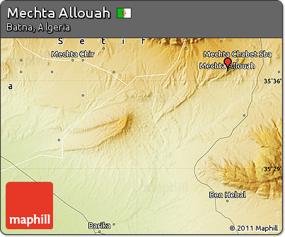Physical Map of Mechta Allouah