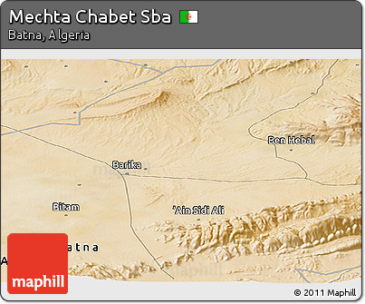 Satellite Panoramic Map of Mechta Chabet Sba