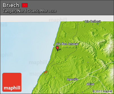Physical 3D Map of Briech