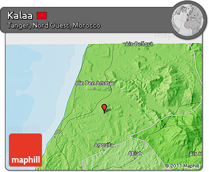 Political 3D Map of Kalaa