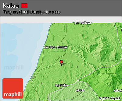 Political 3D Map of Kalaa